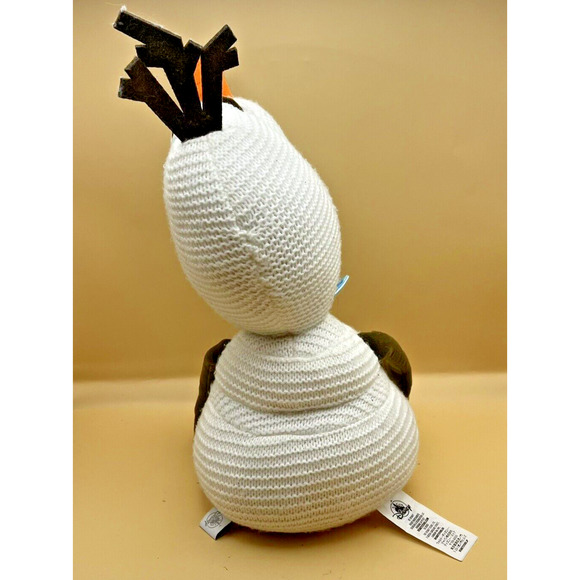 Disney Frozen Olaf Snowman 15" Knitted Stuffed Animal & 12" Ty Olaf Pair - Picture 11 of 13